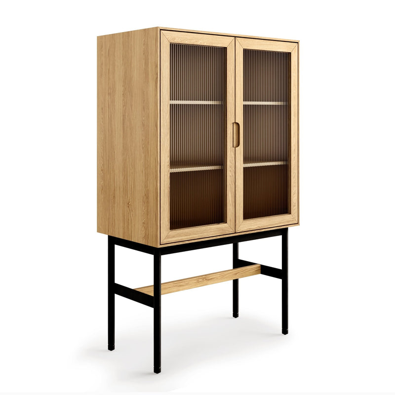 Munro Vitrine - Gus* Modern - Shelving - White Oak - HORNE