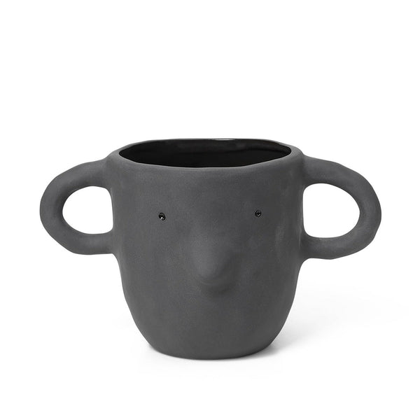 Mus Plant Pot - Ferm Living - Pots & Planters - Dark Grey - Extra Large - HORNE