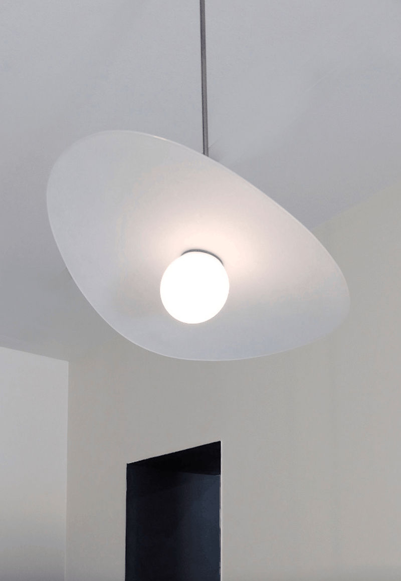 Myrna Hanging Pendant Light - Glass and Brass