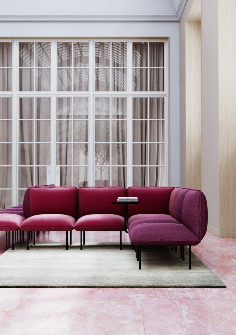 Nakki Lobby Chaise Lounge - Woud - Chairs - Gabriel Step Melange - 60011 - Open End Left - HORNE