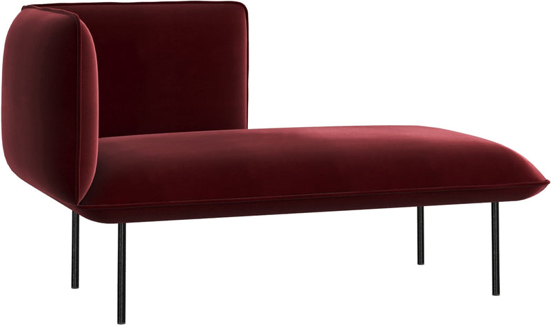 Nakki Lobby Chaise Lounge - Woud - Chairs - Gabriel Step Melange - 60011 - Open End Left - HORNE