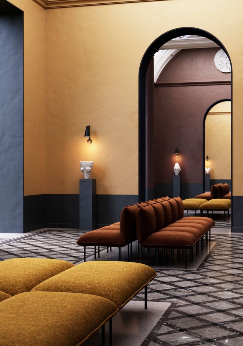 Nakki Lobby Ottoman - Woud - Chairs - Gabriel Step Melange - 60011 - HORNE