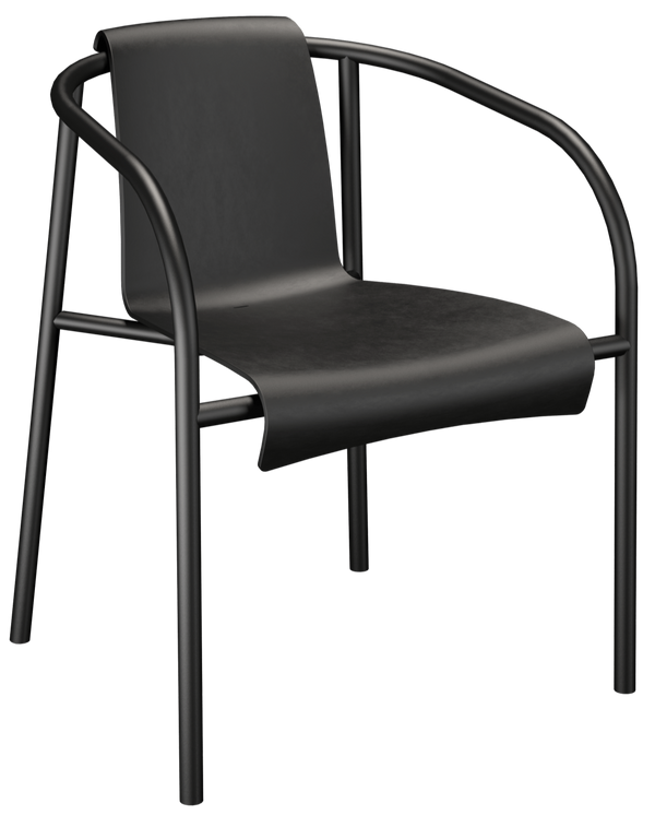NAMI Outdoor Dining Chair w/Armrests - HOUE - Outdoor Furniture - Black - HORNE