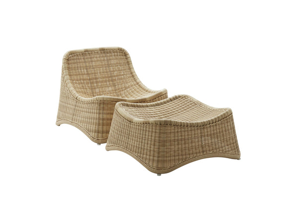 Nanna Ditzel Chill Lounge Chair & Stool - Exterior - Sika Design - Outdoor Furniture - HORNE