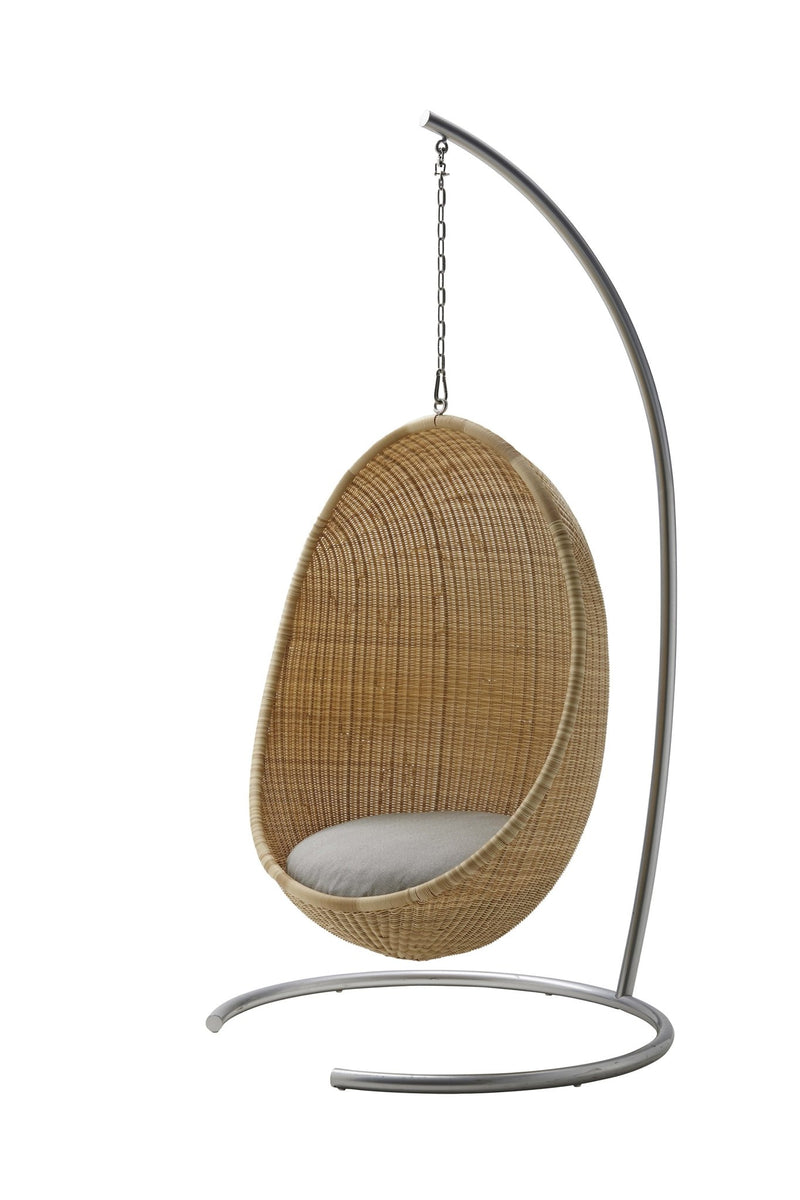 Nanna Ditzel Hanging Egg Chair Exterior - Sika Design - Outdoor Furniture - ArtFibre Natural - No Cushion - With Chain - HORNE