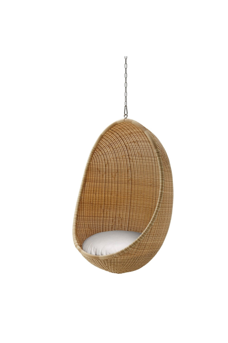 Nanna Ditzel Hanging Egg Chair Exterior - Sika Design - Outdoor Furniture - ArtFibre Natural - No Cushion - With Chain - HORNE