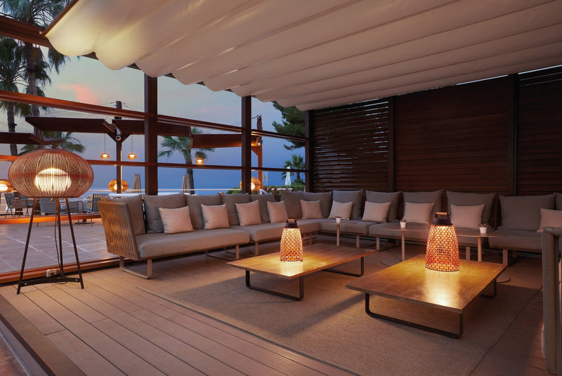 Nans M/49/R Table Lamp - Bover - Table + Task - Brown/Brown - HORNE