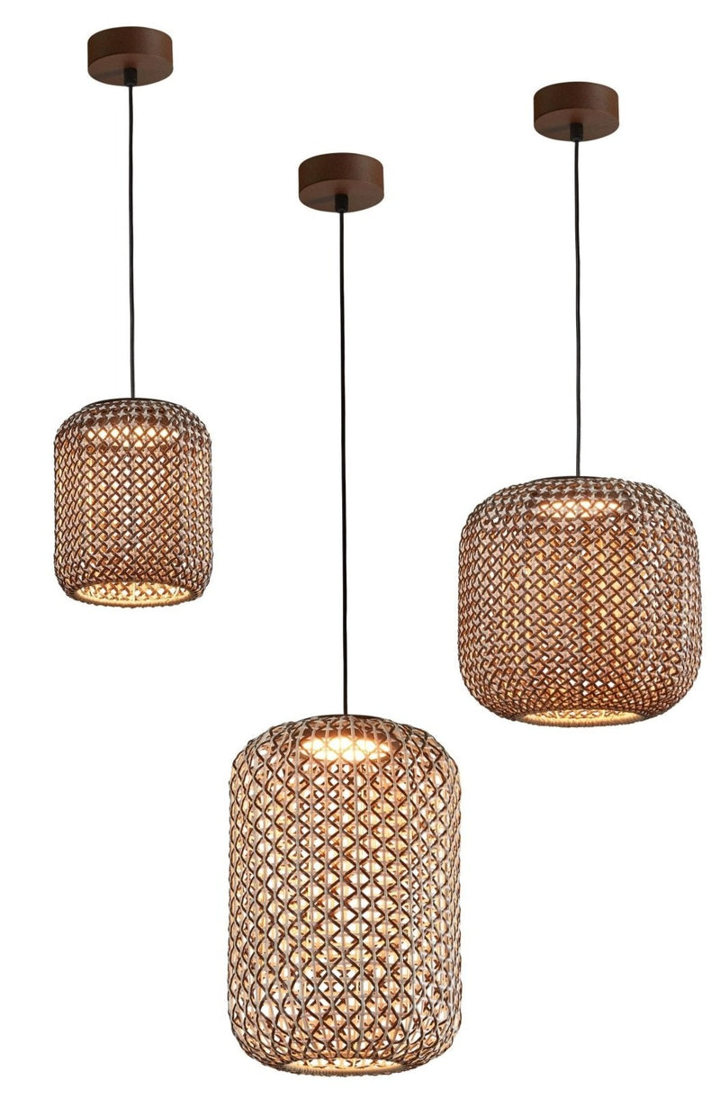 Nans S/31 Outdoor Pendant - Bover - Pendants - Brown/Beige - 0 - 10V Dimmable - HORNE