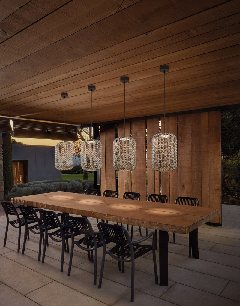 Nans S/31.2 Outdoor Pendant - Bover - Pendants - Brown/Beige - 0 - 10V Dimmable - HORNE