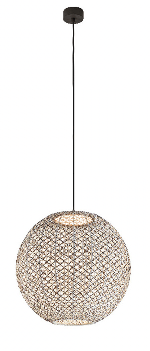 Nans S/60 Outdoor Pendant - Bover - Pendants - Brown/Brown - 0 - 10V Dimmable - HORNE