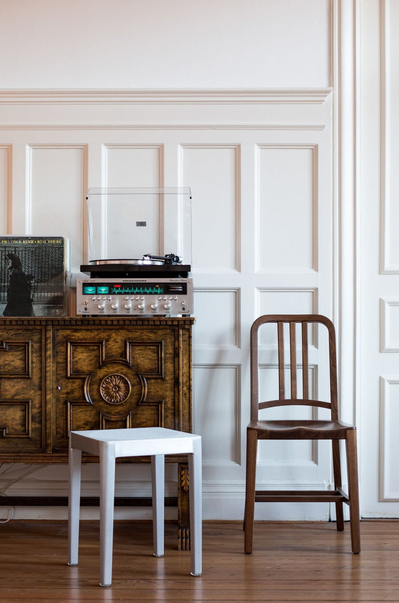 Navy Wood Chair - Emeco - Chairs - White Oak - HORNE