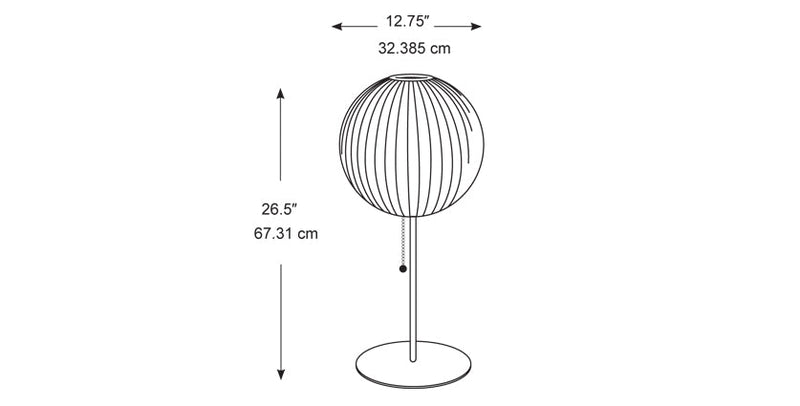 George Nelson Bubble Lamp - Ball Desk Lamp