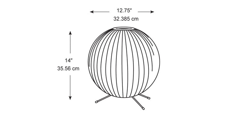 George Nelson Bubble Lamp - Ball on Tripod