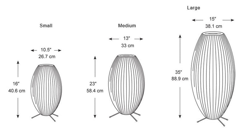 George Nelson Bubble Lamp - Cigar on Tripod