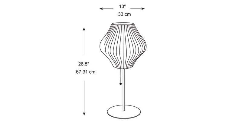 George Nelson Bubble Lamp - Pear Desk Lamp