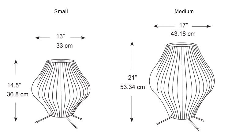 George Nelson Bubble Lamp - Pear on Tripod
