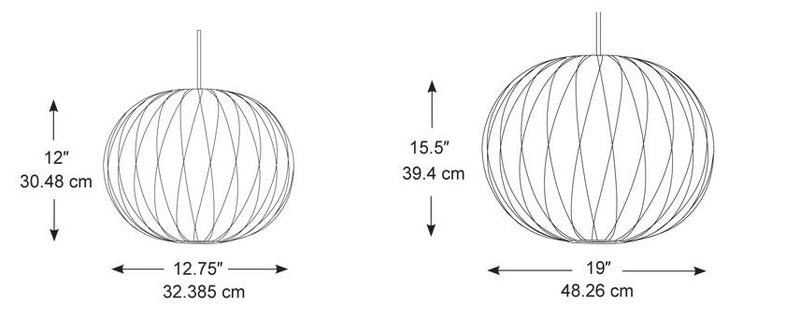George Nelson Bubble Pendant - Crisscross Ball