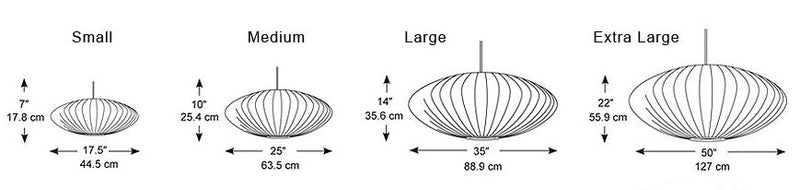 George Nelson Bubble Pendant - Saucer
