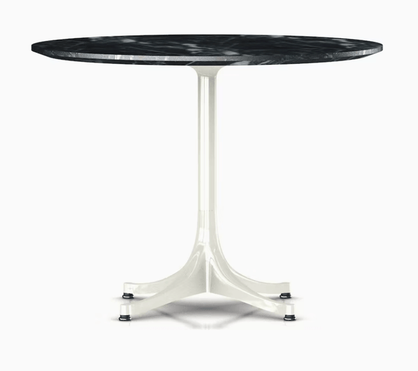 Nelson® Pedestal Table - Outdoor - Herman Miller® - Outdoor Furniture - 21.5" x 28.5" - White - HORNE