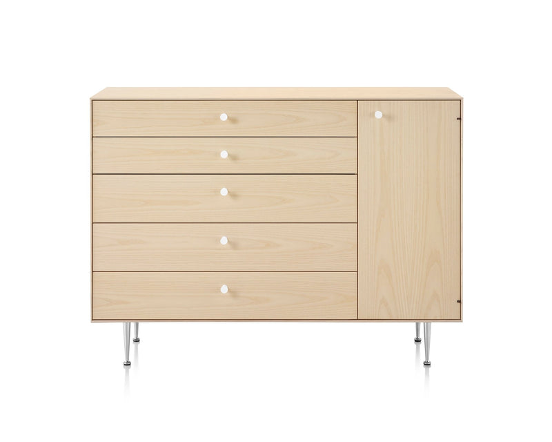 Nelson® Thin Edge Chest Cabinet - Herman Miller® - Dressers - Ash - Left - HORNE