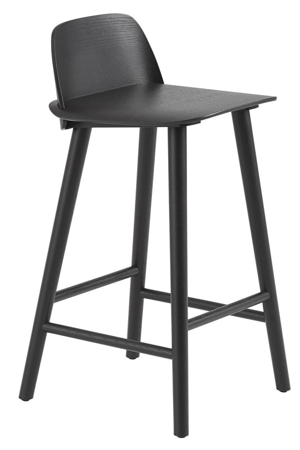 Nerd Stool - Muuto - Stools + Benches + Ottomans - Counter Height - Black - HORNE
