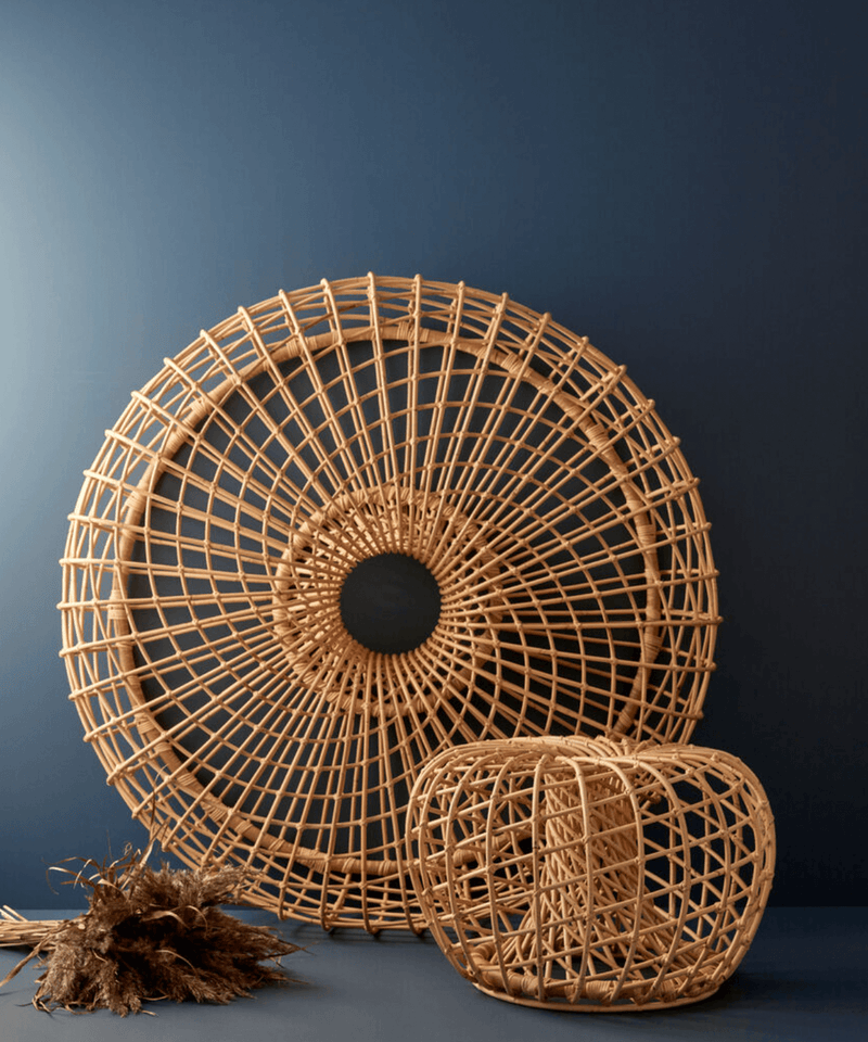 Nest Coffee Table/Footstool - Cane Line - Stools + Benches + Ottomans - Small - No Top - HORNE