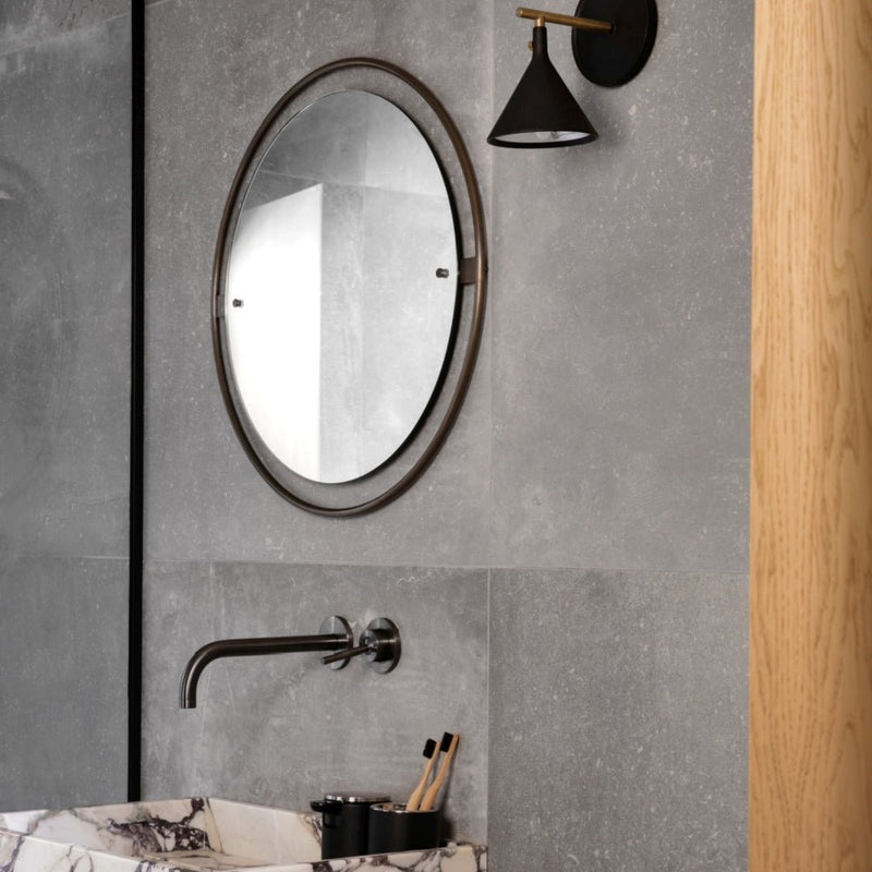 Nimbus Round Mirror - Audo Copenhagen - Mirrors - Bronzed Brass - HORNE