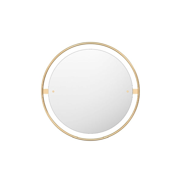 Nimbus Round Mirror - Audo Copenhagen - Mirrors - Polished Brass - HORNE