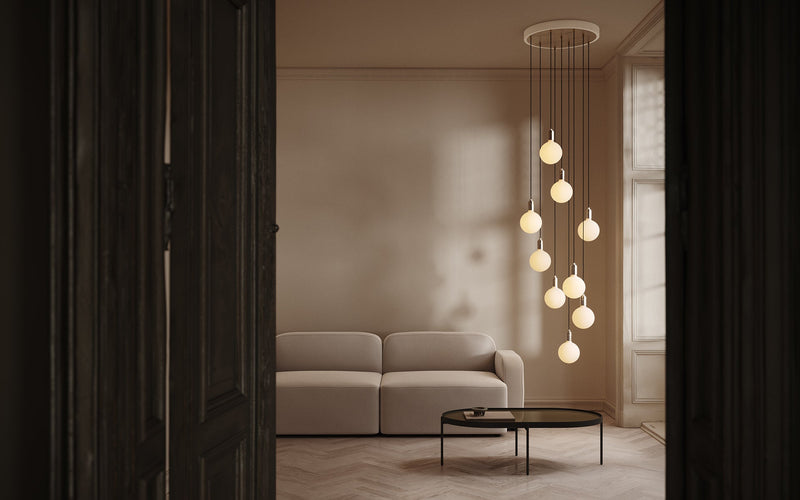 Nine Pendant - Tala - Walnut - Voronoi II - HORNE