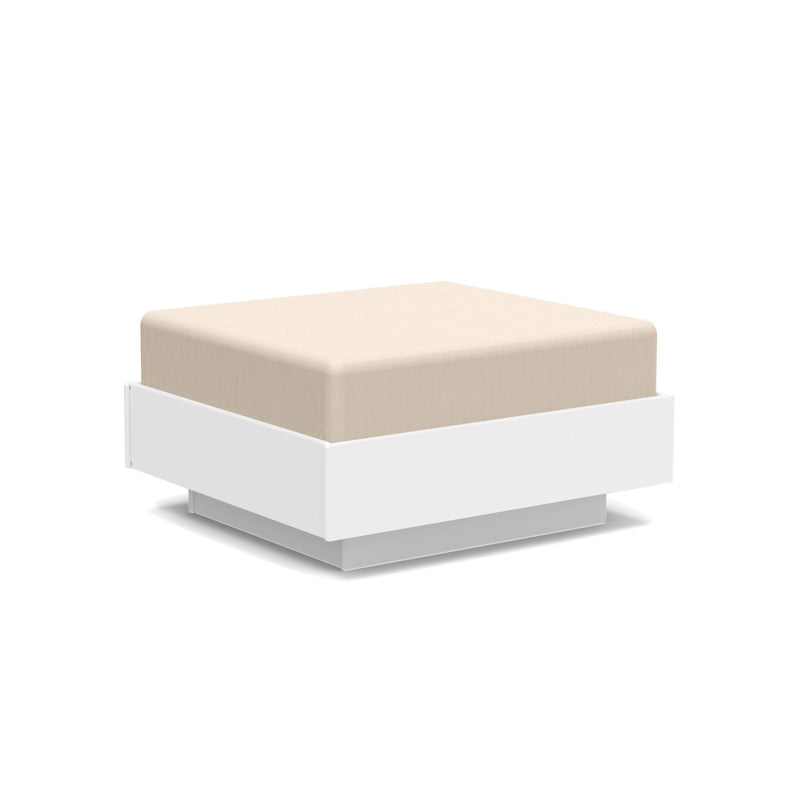 Nisswa Ottoman - Loll Designs - Stools + Benches + Ottomans - Black - Flax - HORNE