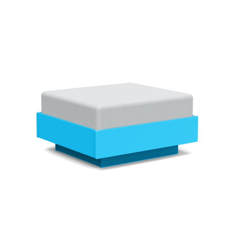 Nisswa Ottoman - Loll Designs - Stools + Benches + Ottomans - Black - Flax - HORNE