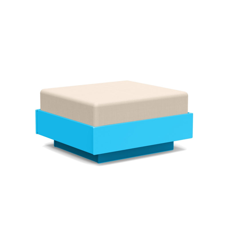 Nisswa Ottoman - Loll Designs - Stools + Benches + Ottomans - Black - Flax - HORNE