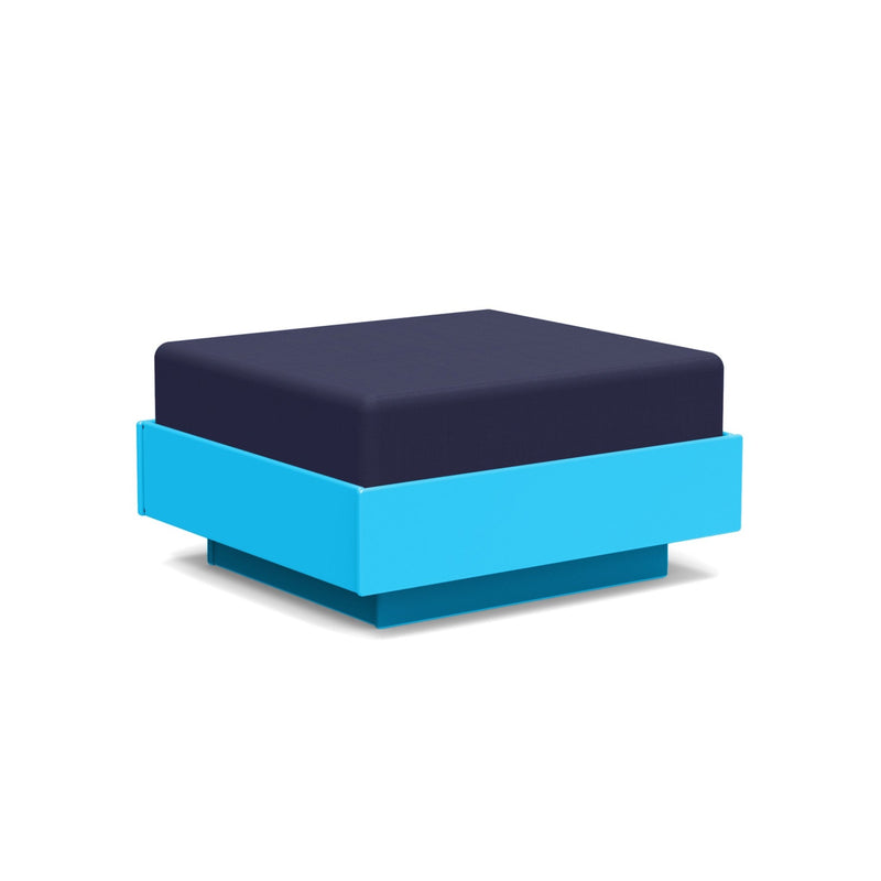 Nisswa Ottoman - Loll Designs - Stools + Benches + Ottomans - Black - Flax - HORNE