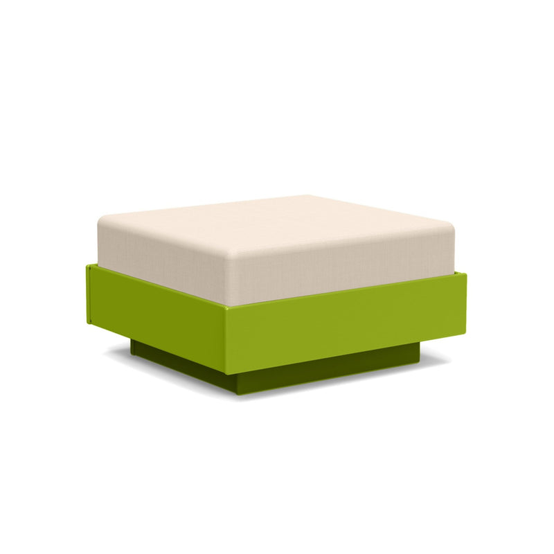 Nisswa Ottoman - Loll Designs - Stools + Benches + Ottomans - Black - Flax - HORNE