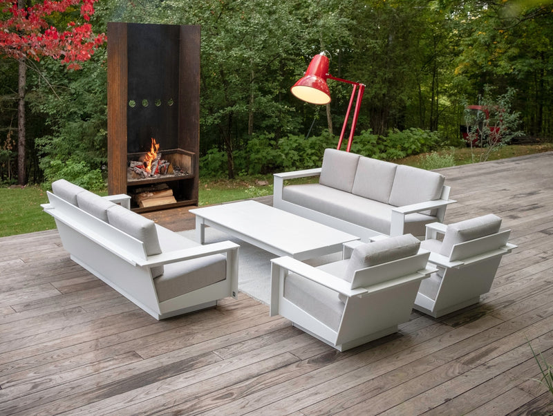 Nisswa Sofa - Loll Designs - Outdoor Furniture - Black - Flax - HORNE
