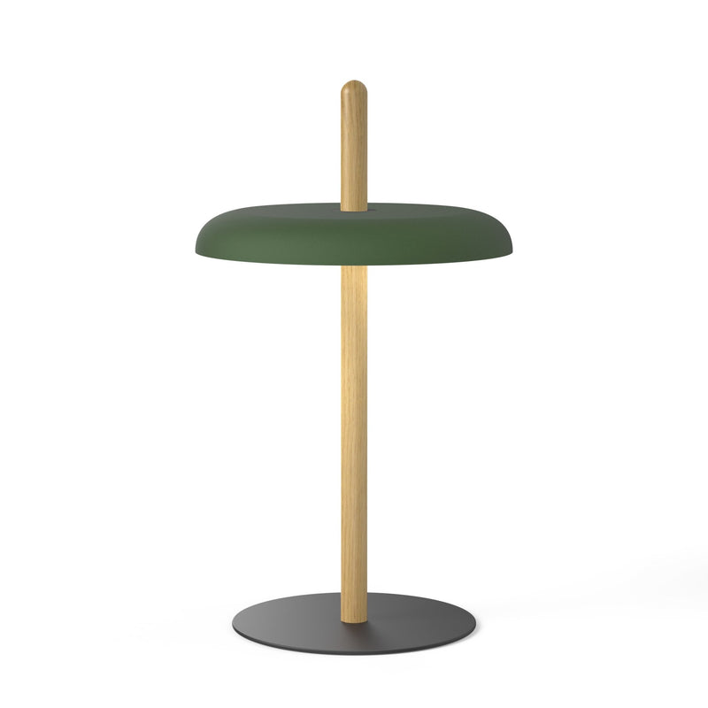 Nivél Table Lamp - Pablo Designs - Table + Task - White Oak - Black - HORNE