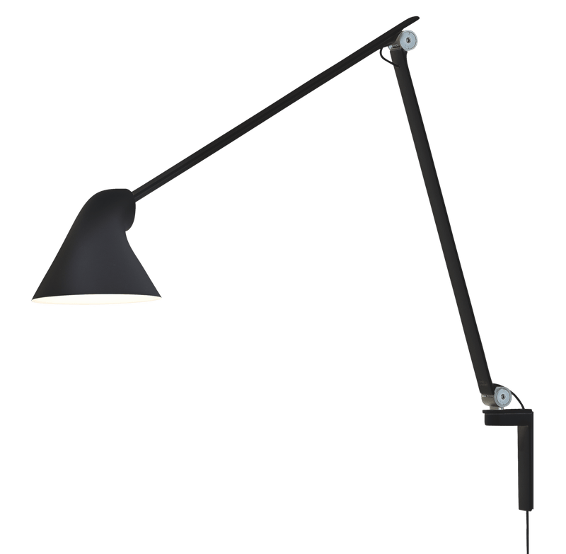 NJP Wall Lamp - Louis Poulsen - Wall Sconces - Black - Short Arm - 2700K - HORNE