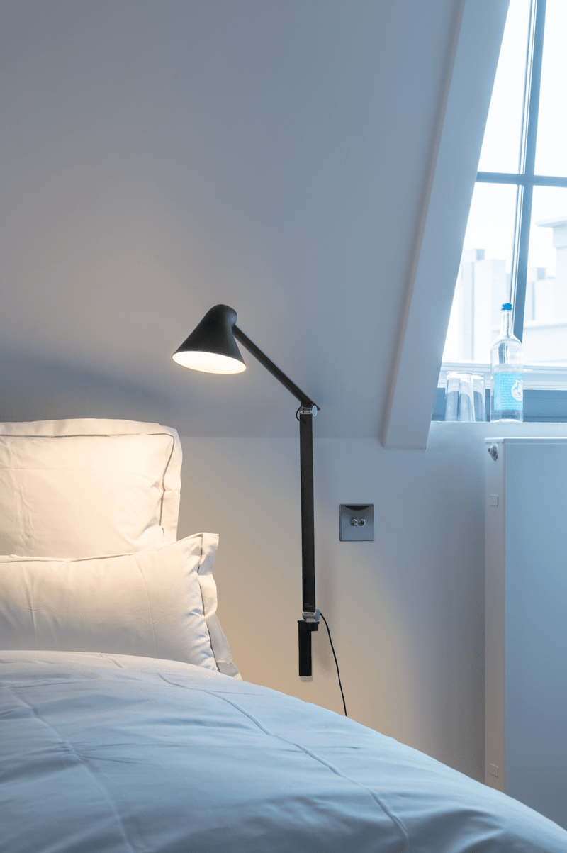 NJP Wall Lamp - Louis Poulsen - Wall Sconces - Black - Short Arm - 2700K - HORNE