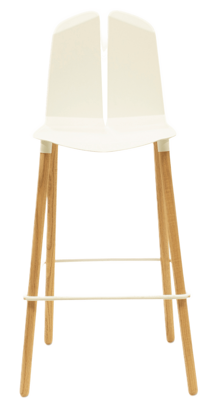 Noa Bar Stool - Tronk - Stools + Benches + Ottomans - Black - Natural Oak - HORNE