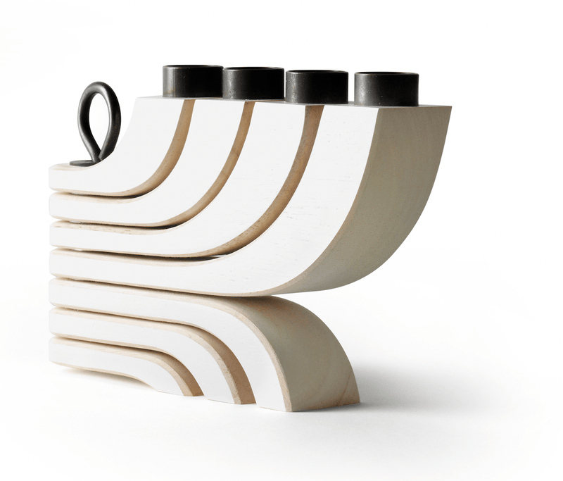 Nordic Light Foldable Candelabra - Design House Stockholm - Candle Holders - White - HORNE