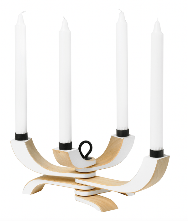 Nordic Light Foldable Candelabra - Design House Stockholm - Candle Holders - White - HORNE