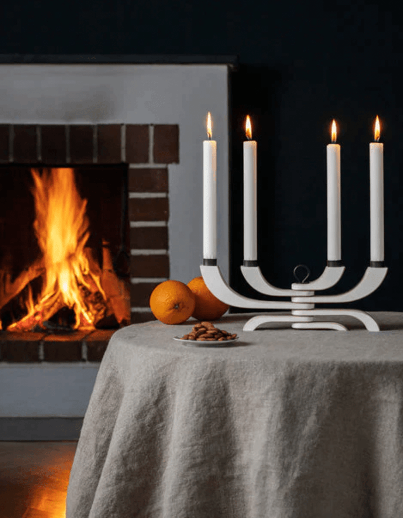 Nordic Light Foldable Candelabra - Design House Stockholm - Candle Holders - White - HORNE