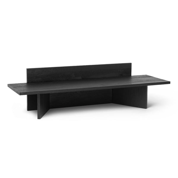Oblique Bench - Ferm Living - Stools + Benches + Ottomans - Black Stained Oak - HORNE