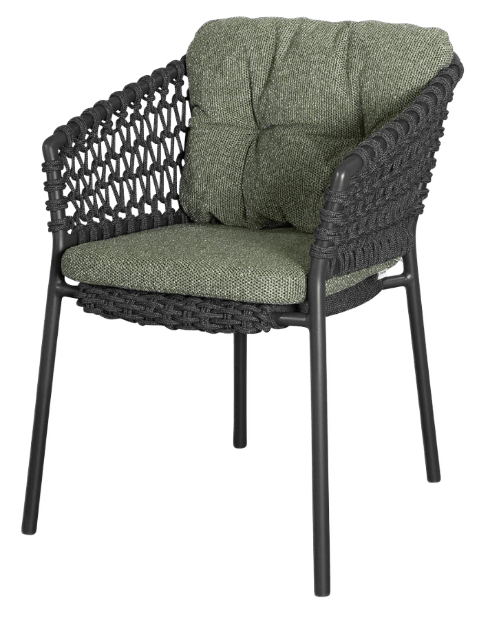 Ocean Chair - Cane Line - Outdoor Furniture - Dark Green - No Cushion - HORNE