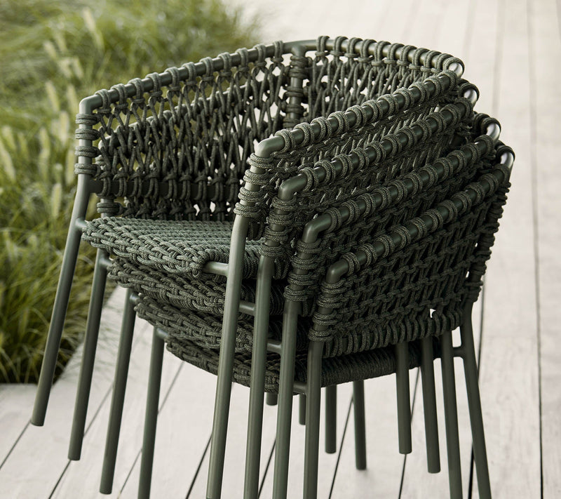 Ocean Chair - Cane Line - Outdoor Furniture - Dark Green - No Cushion - HORNE