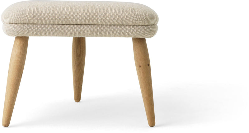 Oda Ottoman - Audo Copenhagen Stools + Benches + Ottomans - Natural Oak - Hallingdal 65 Fabric - 0110 - HORNE