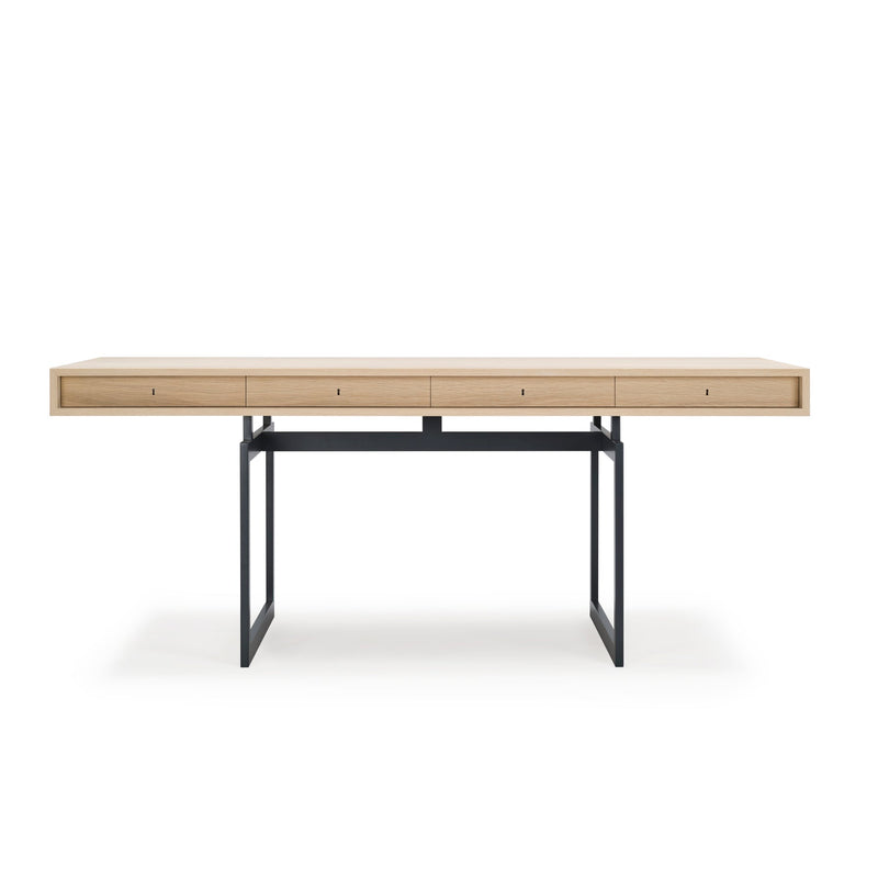 Office Desk - Karakter - Coffee Tables - White Lacquered Oak - Grey - HORNE