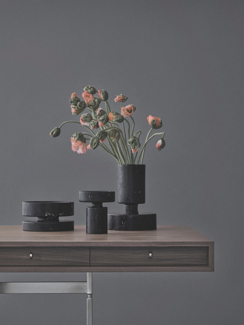 Office Desk - Karakter - Coffee Tables - White Lacquered Oak - Grey - HORNE