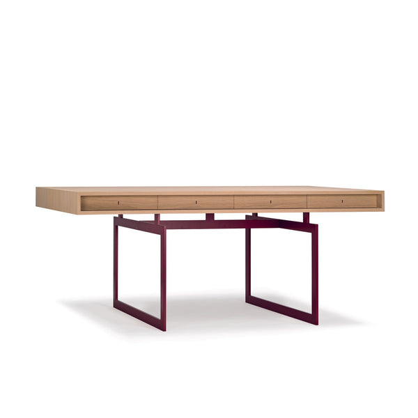 Office Desk - Karakter - Coffee Tables - White Lacquered Oak - Grey - HORNE