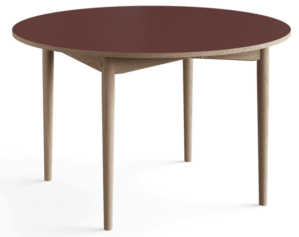 Oma Extendable Dining Table - Eikund - Tables - No Extension - Soaped Oak - White Fenix/Oak Edge - HORNE
